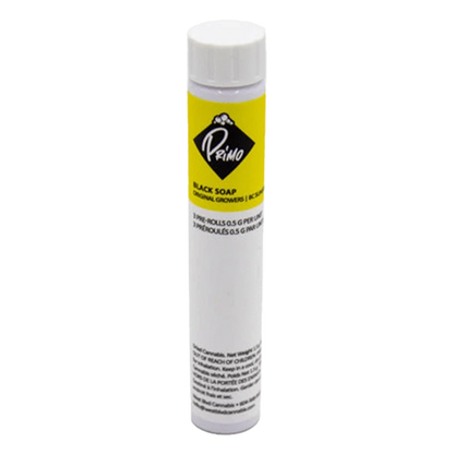 Front view of the BC Sungrown Black Soap Pre Rolled 3 x 0.5 g package, showing its label against a plain white background.