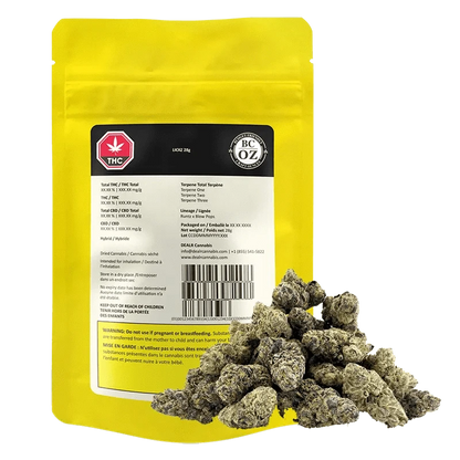 Close-up of the Lickz package featuring a bold graphic design with red and white text on a black background.