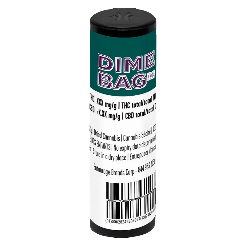 Front view of the Tropical Pack N’ Puff, a colorful pouch with branding and text details against a white background.