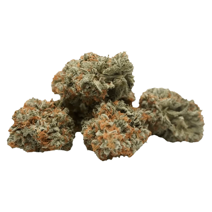 Close-up of the Lemon - Up bud showcasing a dense, textured surface with a mix of green and golden hues.