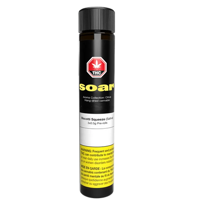 Soar 1.5 g Biscotti Squeeze PR 3 x 0.5 g Joints