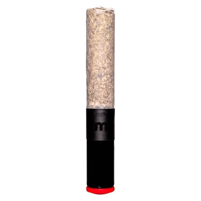 Front view of the Noir x Jealousy Cannon Pre Rolled 1 x 1 g with a textured, cylindrical form against a plain white background.