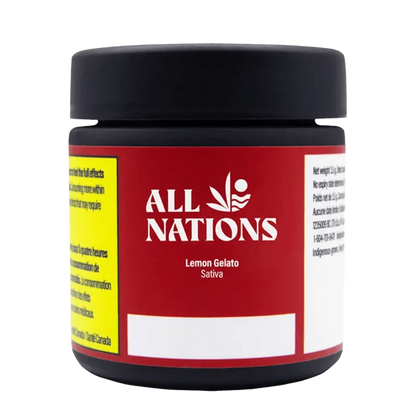 Front view of the Lemon Gelato package, featuring bold text and branding on a white background.