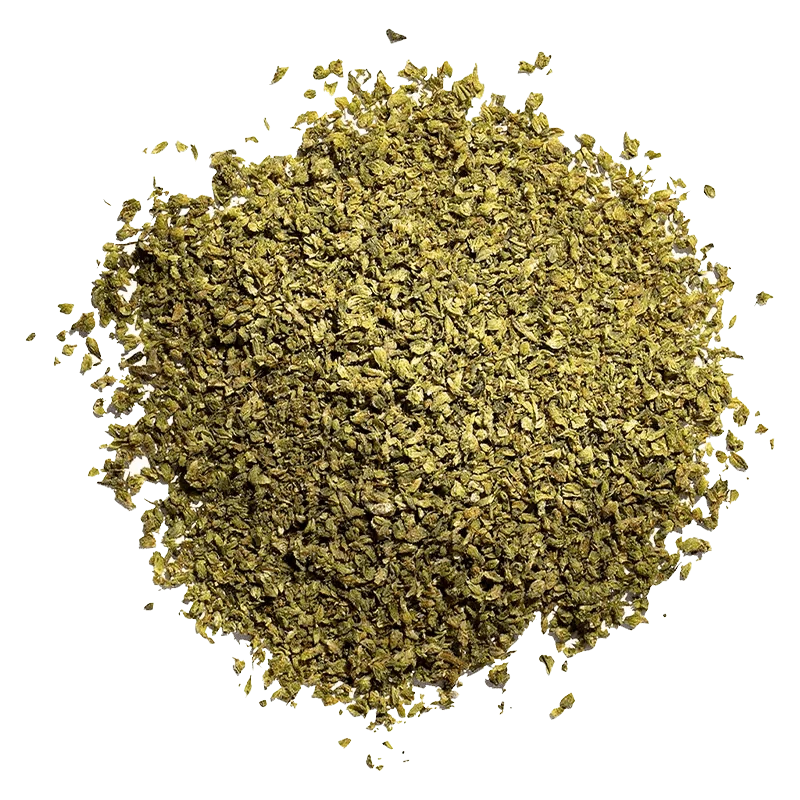 A top-down view of the Guavalicious Pop n' Pour, showing a colorful scattering of small, crystalline pieces.