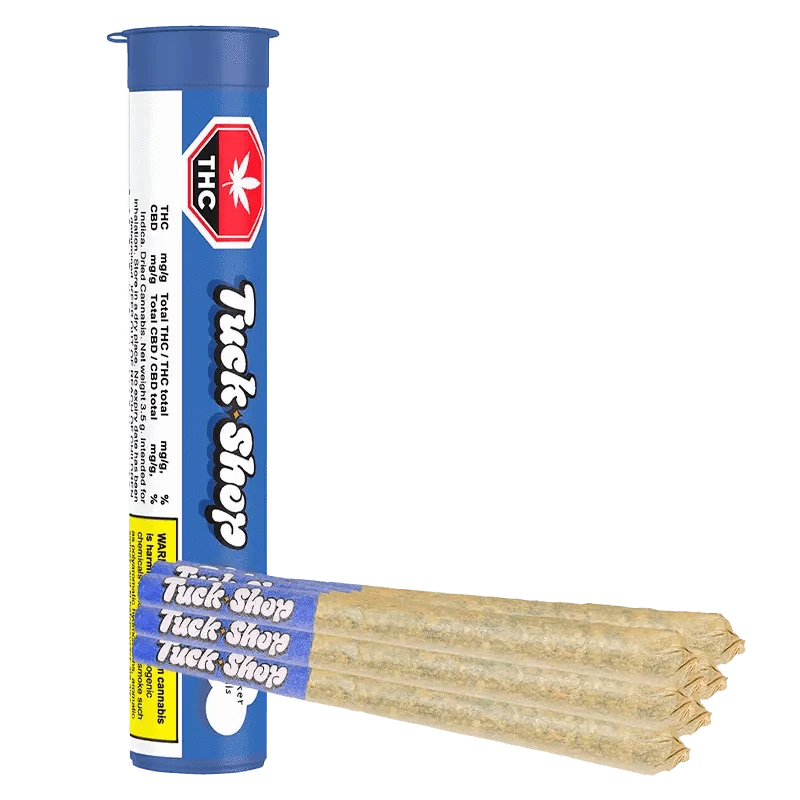 Front view of the Hawaiian Marker Pre Rolled 7 x 0.5 g packaging with a bold logo against a black background.