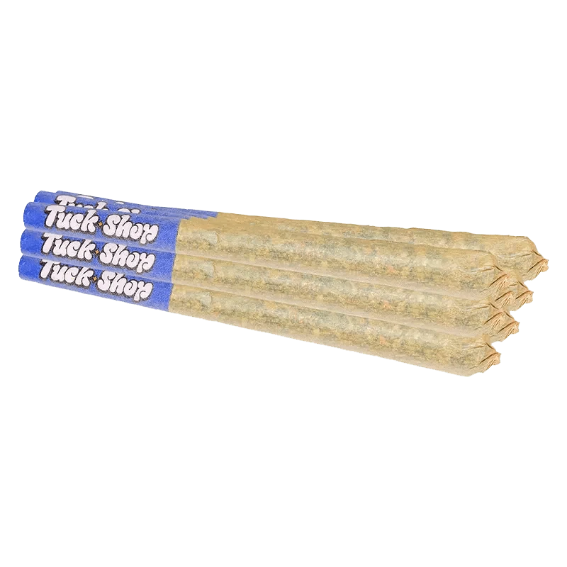A close-up shot of the Hawaiian Marker Pre Rolled 7 x 0.5 g, showcasing its bright packaging against a plain white background.