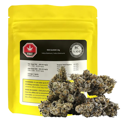 BC 1/2 Oz 14 g Red Slushie Flower