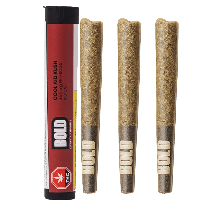 Bold 1.5 g Cool Aid Kush PR 3 x 0.5 g Pre-Rolls