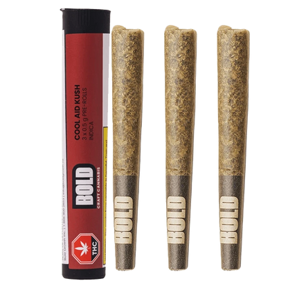 Bold 1.5 g Cool Aid Kush PR 3 x 0.5 g Pre-Rolls