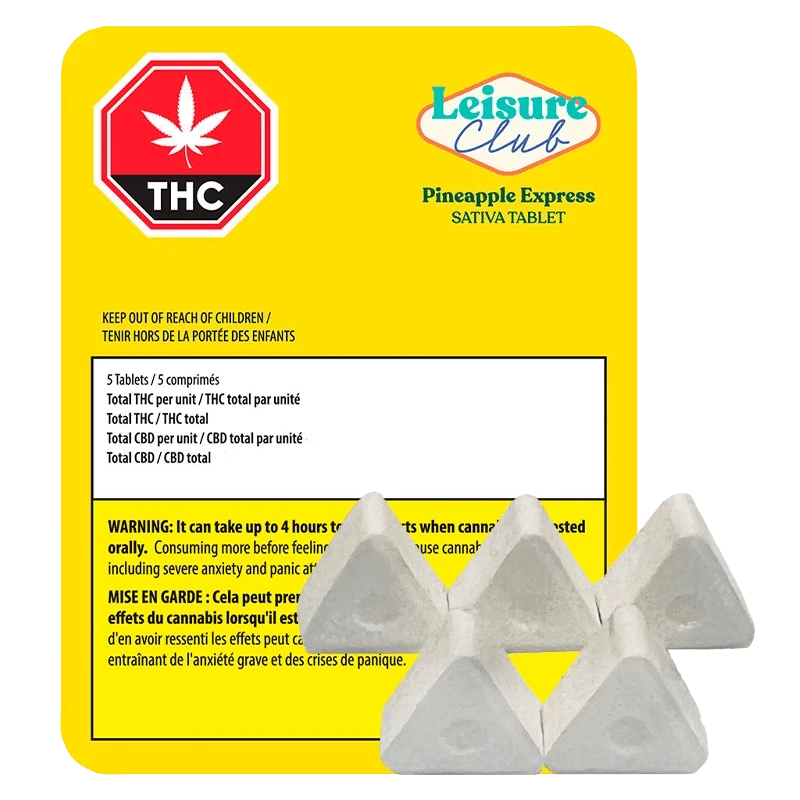 Leisure Club 5 Caps Pineapple Express Tablets Oils & Caps