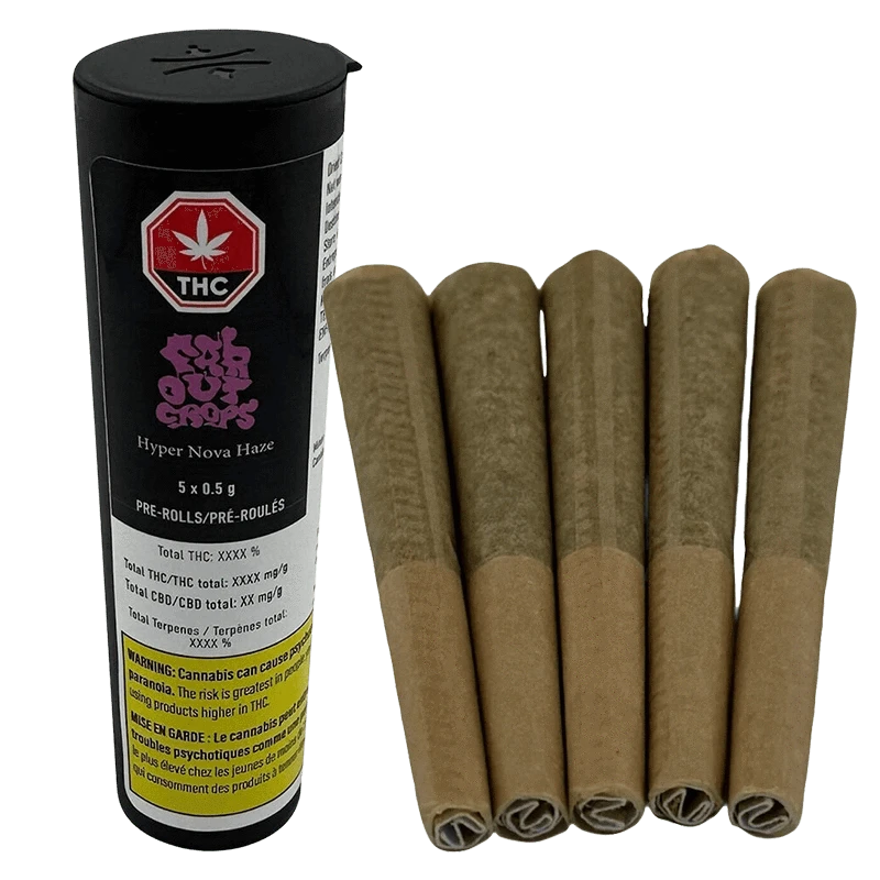 Far Out Crops 2.5 g HyperNova Haze PR 5 x 0.5 g Pre-Rolls