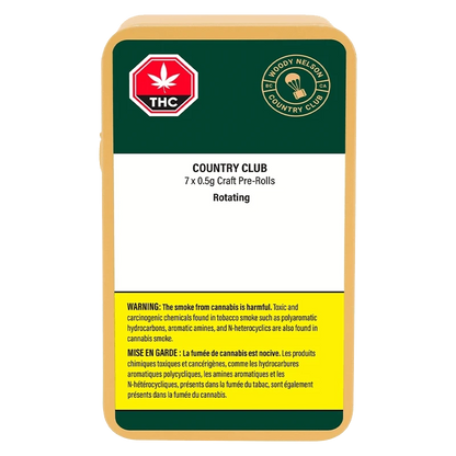 Woody Nelson 3.5 g Country Club PR 7 x 0.5 g Pre-Rolls