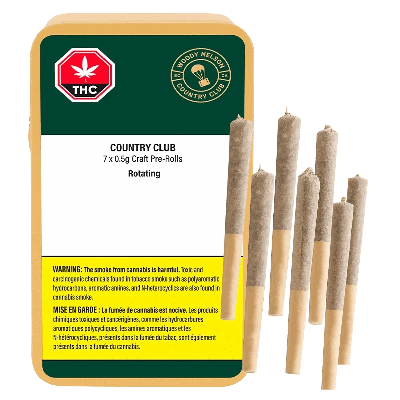 Woody Nelson 3.5 g Country Club PR 7 x 0.5 g Pre-Rolls