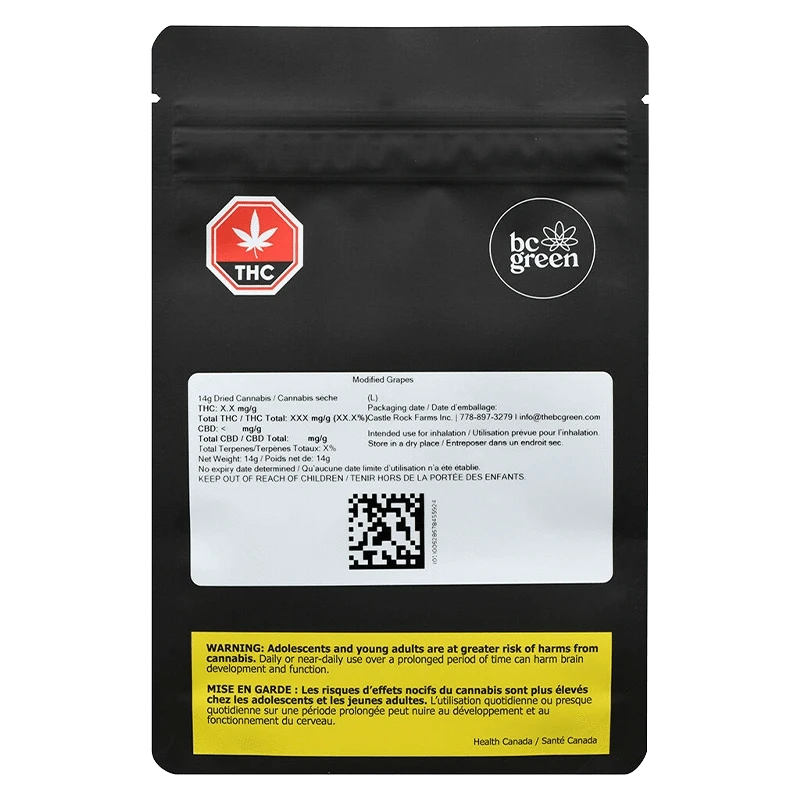 BC Green 14 g Modified Grapes Flower