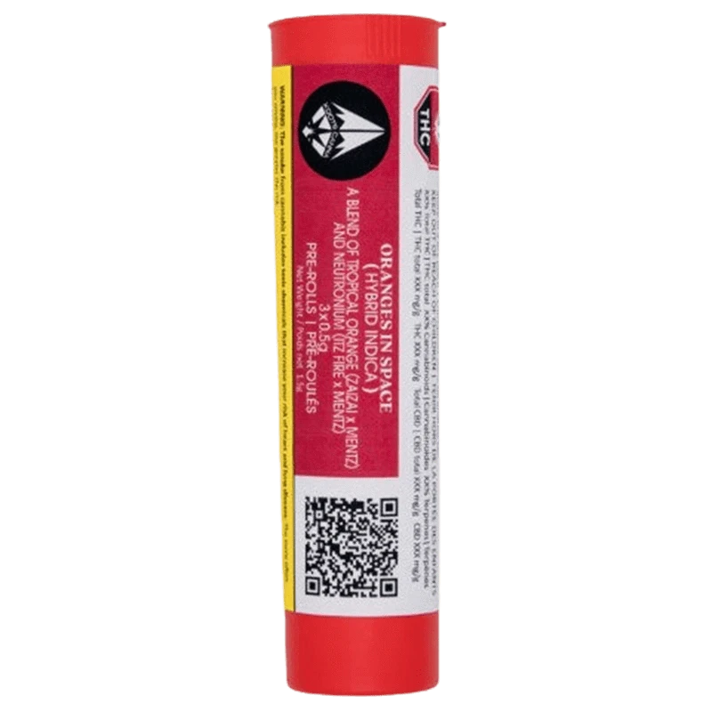Koots Canna 1.5 g Oranges In Space PR 3 x 0.5 g Pre-Rolls