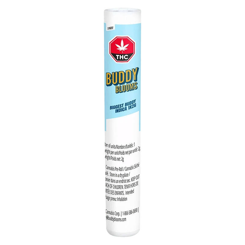 Buddy Blooms 2 g Biggest Buddy Indica PR 1 x 2 g Pre-Rolls