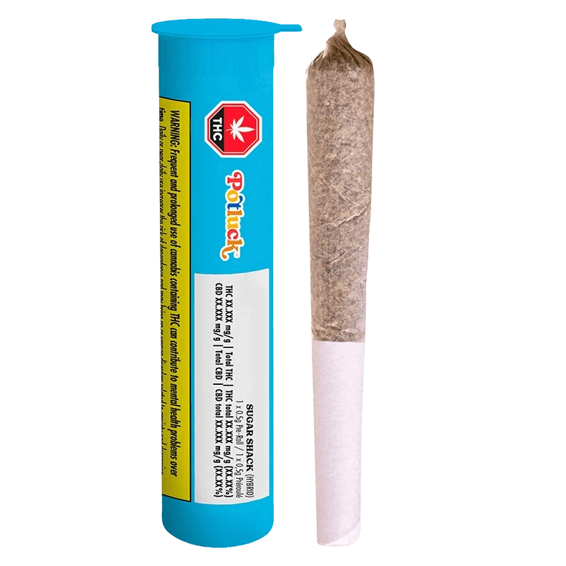 Potluck 0.5 g Sugar Shack PR 1 x 0.5 g Pre-Rolls