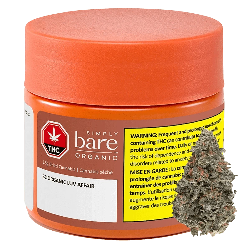 Simply Bare 3.5 g BC Organic Luv Affair Flower