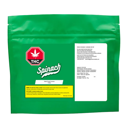 Spinach 28 g West Coast Cookies Flower