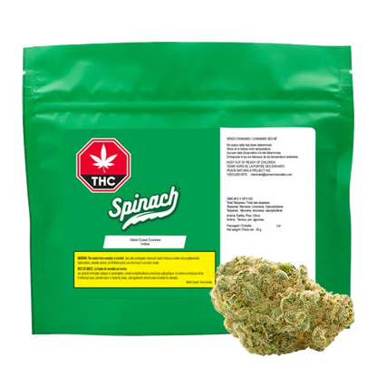 Spinach 28 g West Coast Cookies Flower