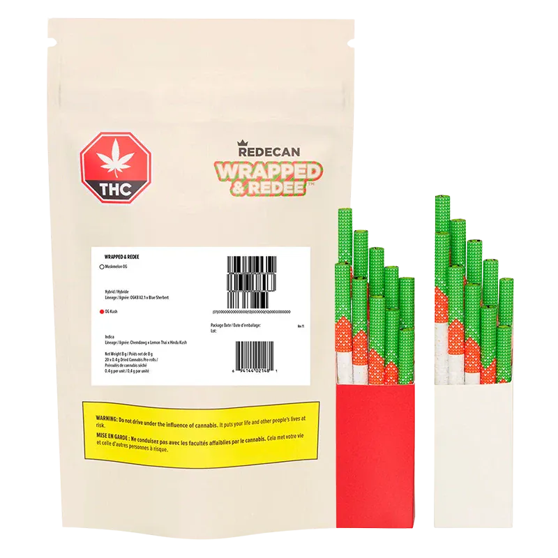 Redecan 8 g Wrapped & Redee PR 20 x 0.4 g Pre-Rolls