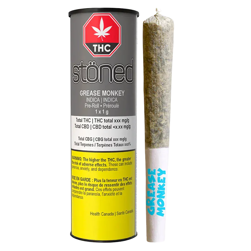 Stoned 1 g Grease Monkey PR 1 x 1 g Pre-Rolls