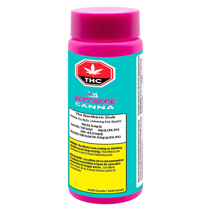 Front view of the teal-and-pink container showing label details, featuring The Collective PR 20 x 0.5 g centered against a white background
