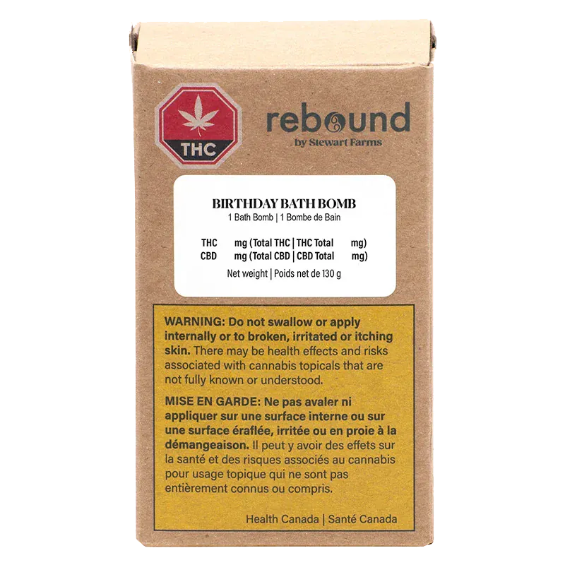 Rebound 130 g Birthday Bath Bomb Topicals