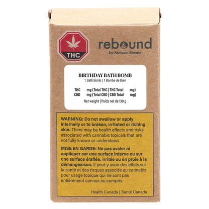 Rebound 130 g Birthday Bath Bomb Topicals