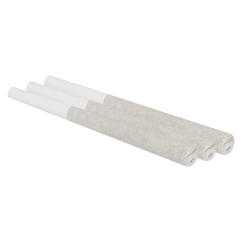 Three-quarter view of three white Coffee Creamer PR 3 x 0.5 g sticks aligned diagonally on a white background.