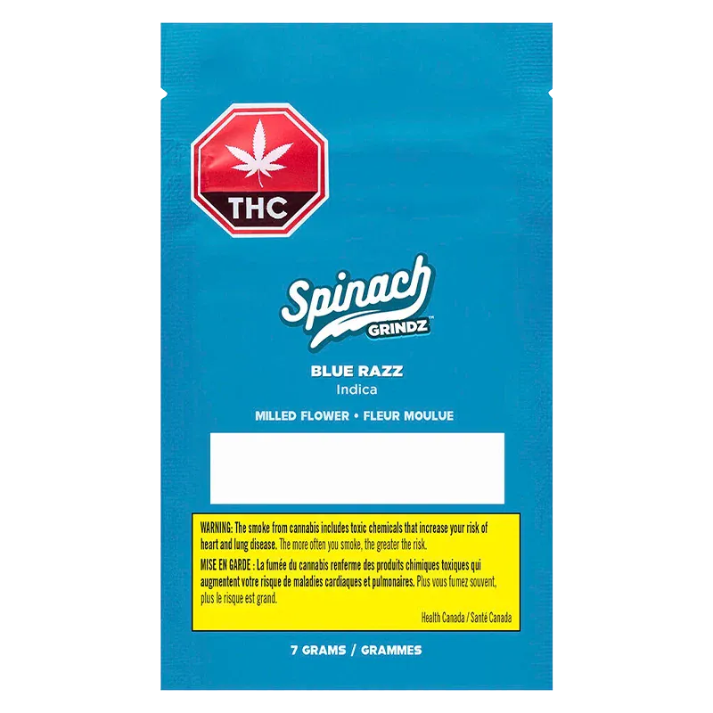 Spinach 7 g Grindz - Blue Razz Flower
