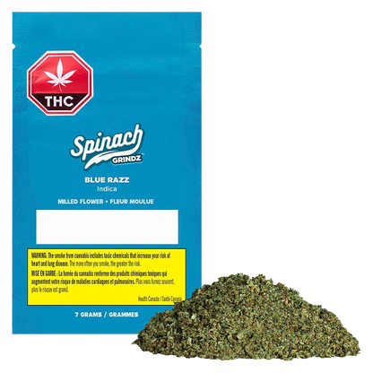 Spinach 7 g Grindz - Blue Razz Flower