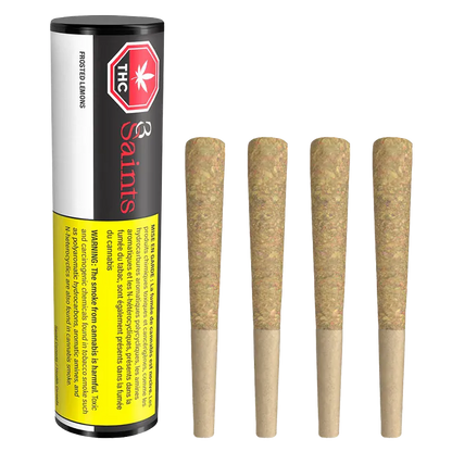 3Saints 2 g Frosted Lemons PR 4 x 0.5 g Pre-Rolls