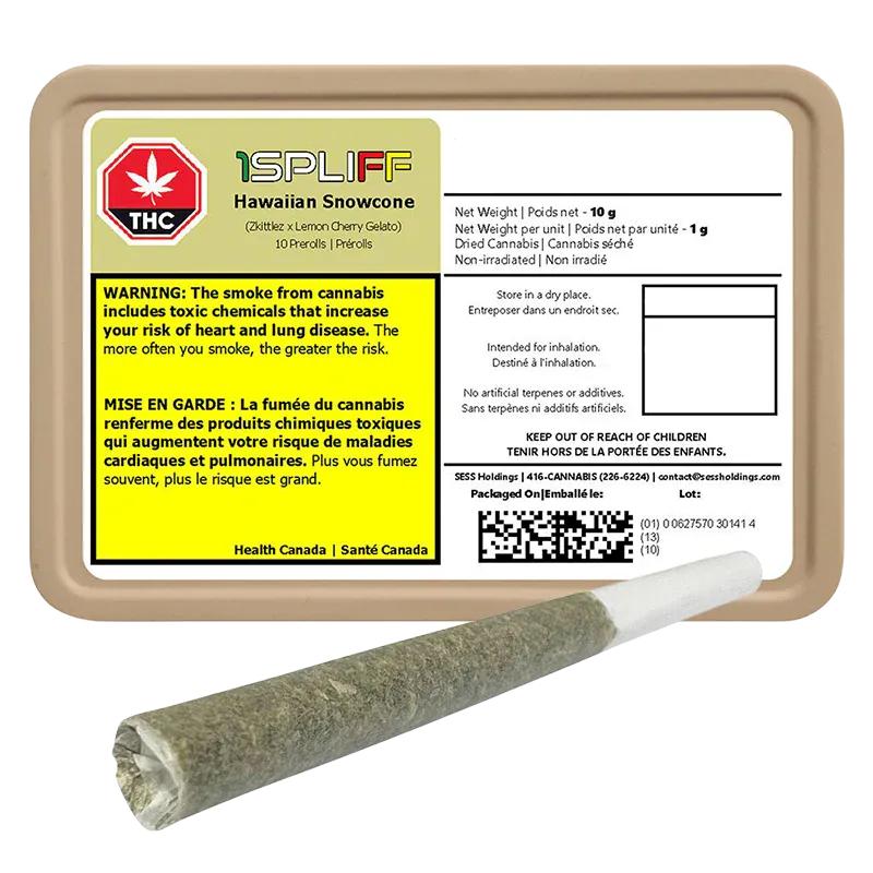 Hawaiian Snowcone PR 10 x 1 g: Lowest Price | Canna Cabana