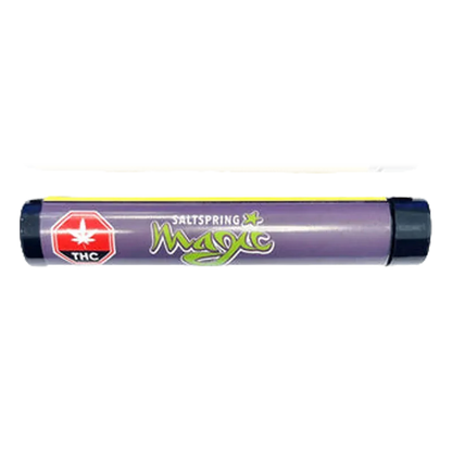 Horizontal close-up of a purple cartridge tube labeled Hippie Diesel PR 3 x 0.5 g against a white background.