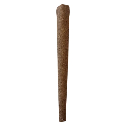 Top-down view of a single tapered brown pre-roll on white background, labeled Chocolate Kush PR 1 x 1 g.