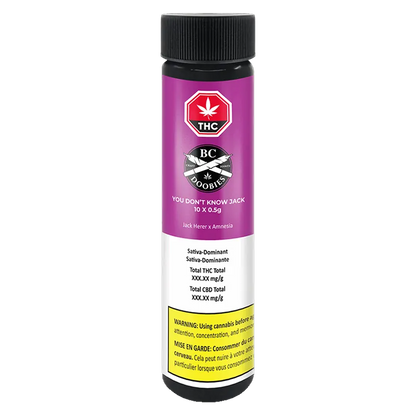 BC Doobies 5 g You Don't Know Jack PR 10 x 0.5 g Pre-Rolls
