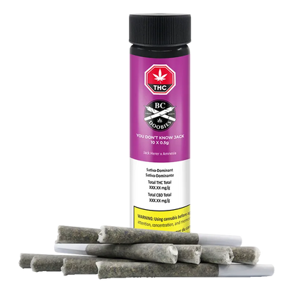 BC Doobies 5 g You Don't Know Jack PR 10 x 0.5 g Pre-Rolls