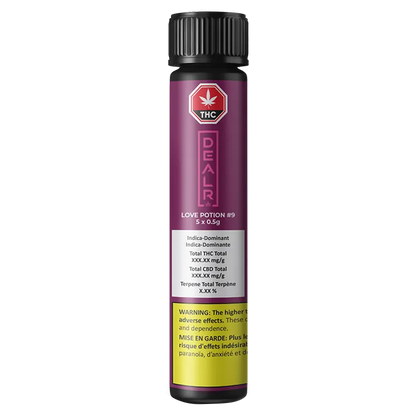 DEALR 2.5 g Love Potion #9 PR 5 x 0.5 g Pre-Rolls