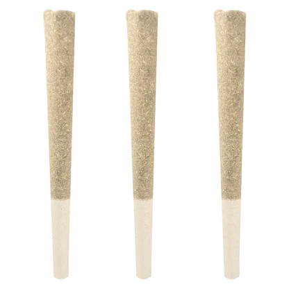 Top-down view of three beige cones arranged vertically, labeled as Gas Mask Variety Pack PR 3 x 0.5 g.