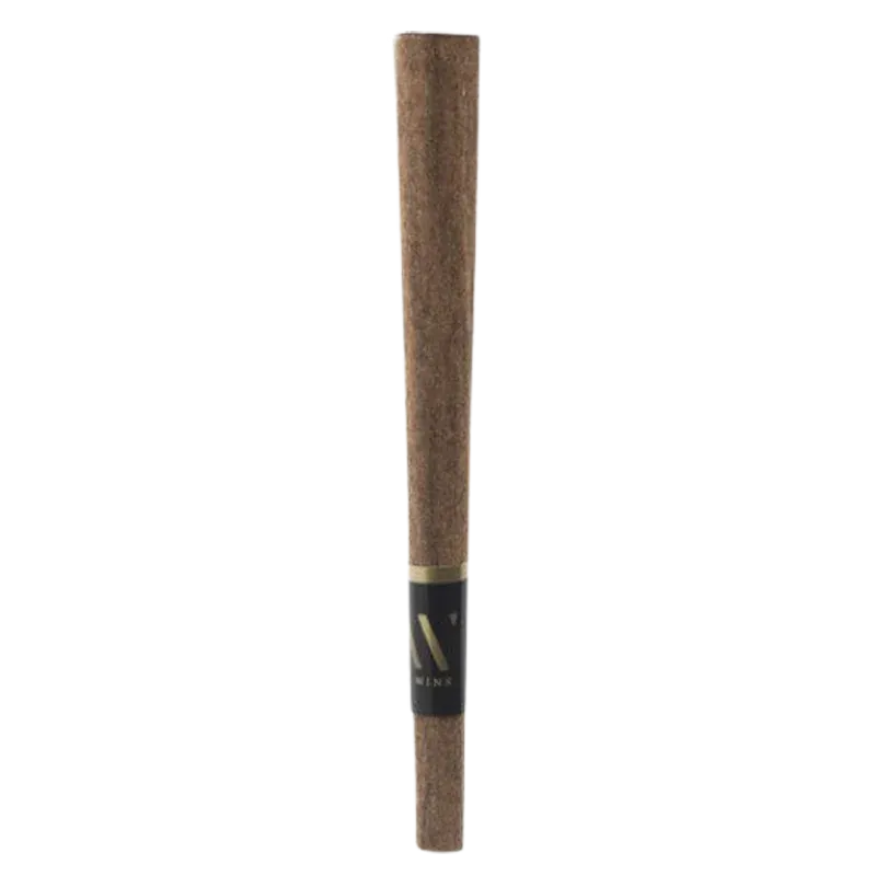 Straight-on view of a single "Strawberry Froyo Blunt PR 1 x 1 g" standing upright on a white background with a black-and-gold band near the base.