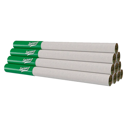 Angled side view of a stacked bundle of STIX Sour Chem PR 10 x 0.4 g white tubes with green branded tips and visible packed ends.