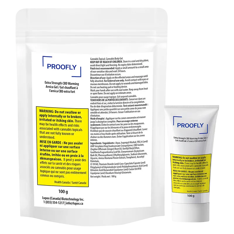 Proofly 100 g Extra Strength CBD Warming Arnica Gel Topicals