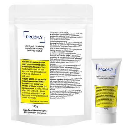 Proofly 100 g Extra Strength CBD Warming Arnica Gel Topicals