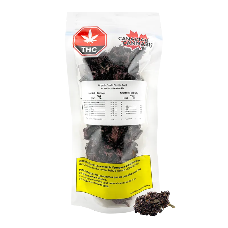 Canadian Cannabis 28 g Purple Passion Fruit Flower