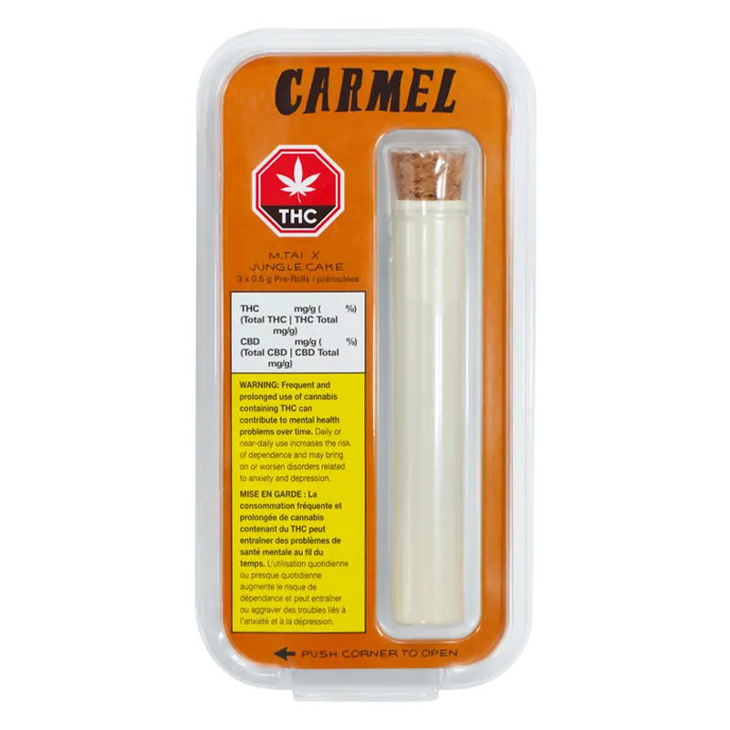 Carmel 1.5 g M.Tai X Jungle Cake PR 3 x 0.5 g Pre-Rolls