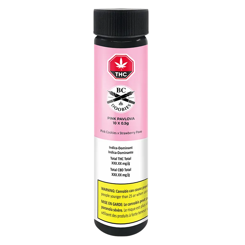 BC Doobies 5 g Pink Pavlova PR 10 x 0.5 g Pre-Rolls