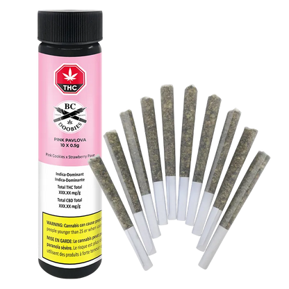 BC Doobies 5 g Pink Pavlova PR 10 x 0.5 g Pre-Rolls