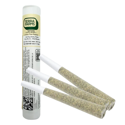 Terra Farms 1.5 g Zesty Parm PR 3 x 0.5 g Pre-Rolls