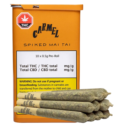 Carmel 5 g Spiked Mai Tai PR 10 x 0.5 g Pre-Rolls